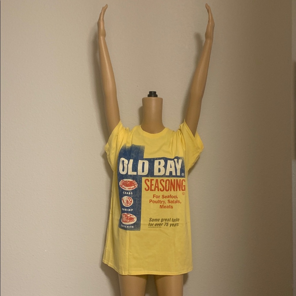 Yellow Old Bay Seasoning Graphic T-Shirt XL